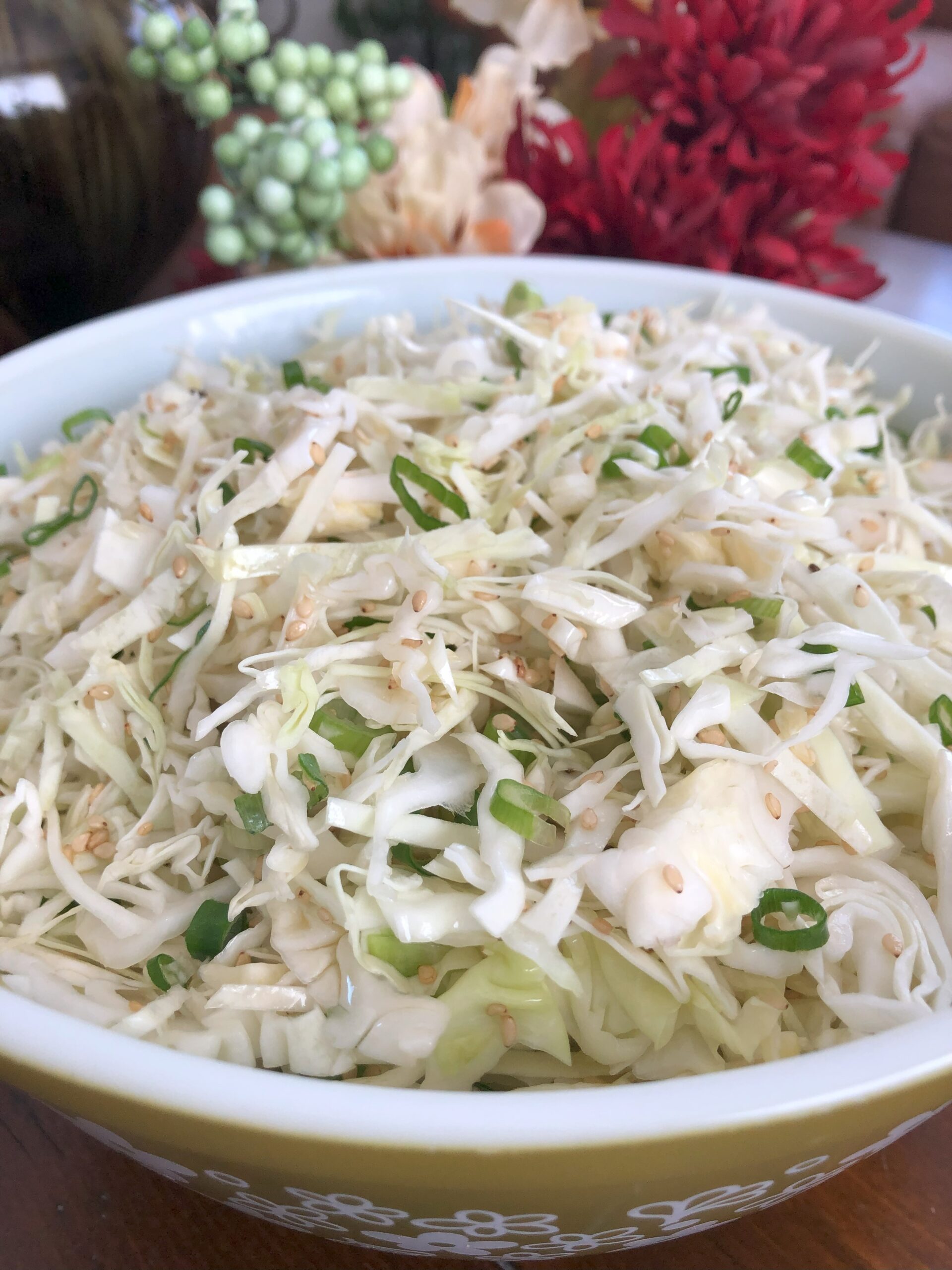 Oriental Cabbage Salad in the bowl.