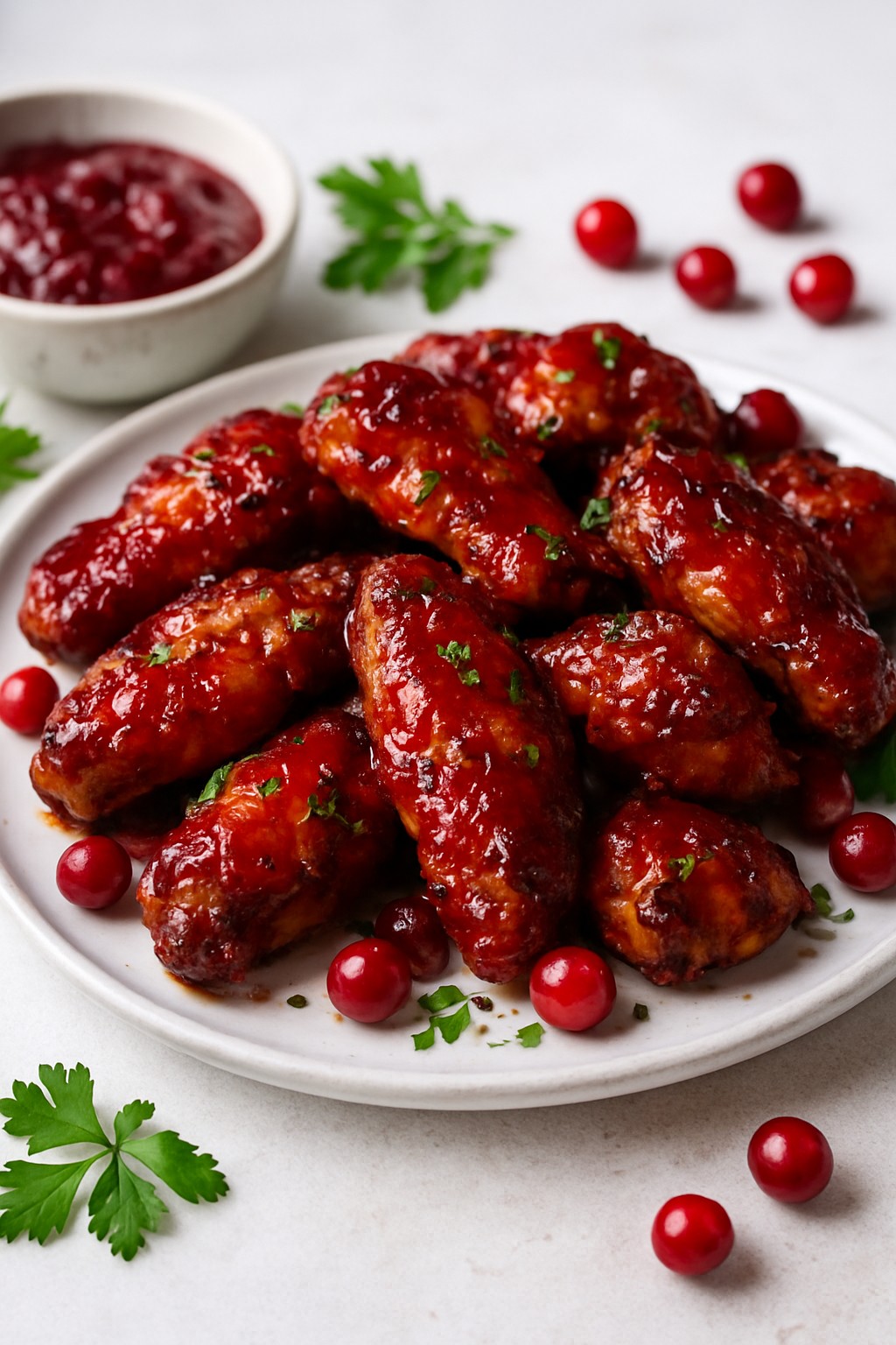 Cranberry Glazed Chicken Wings