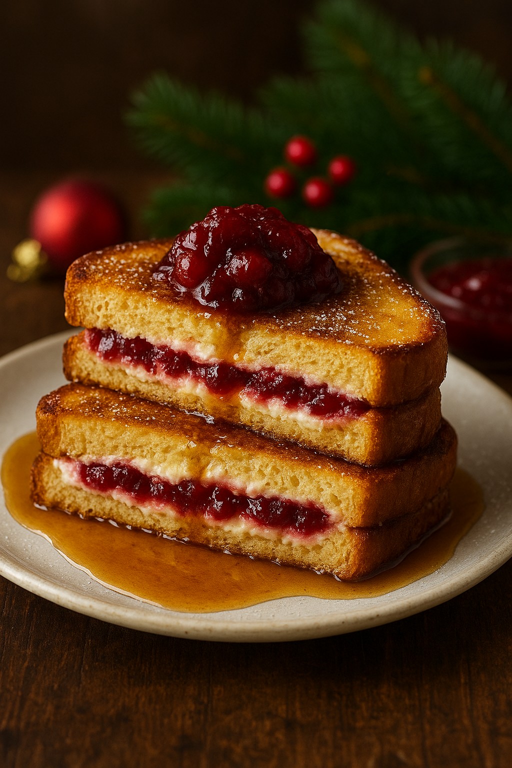 Cranberry Stuffed French Toast