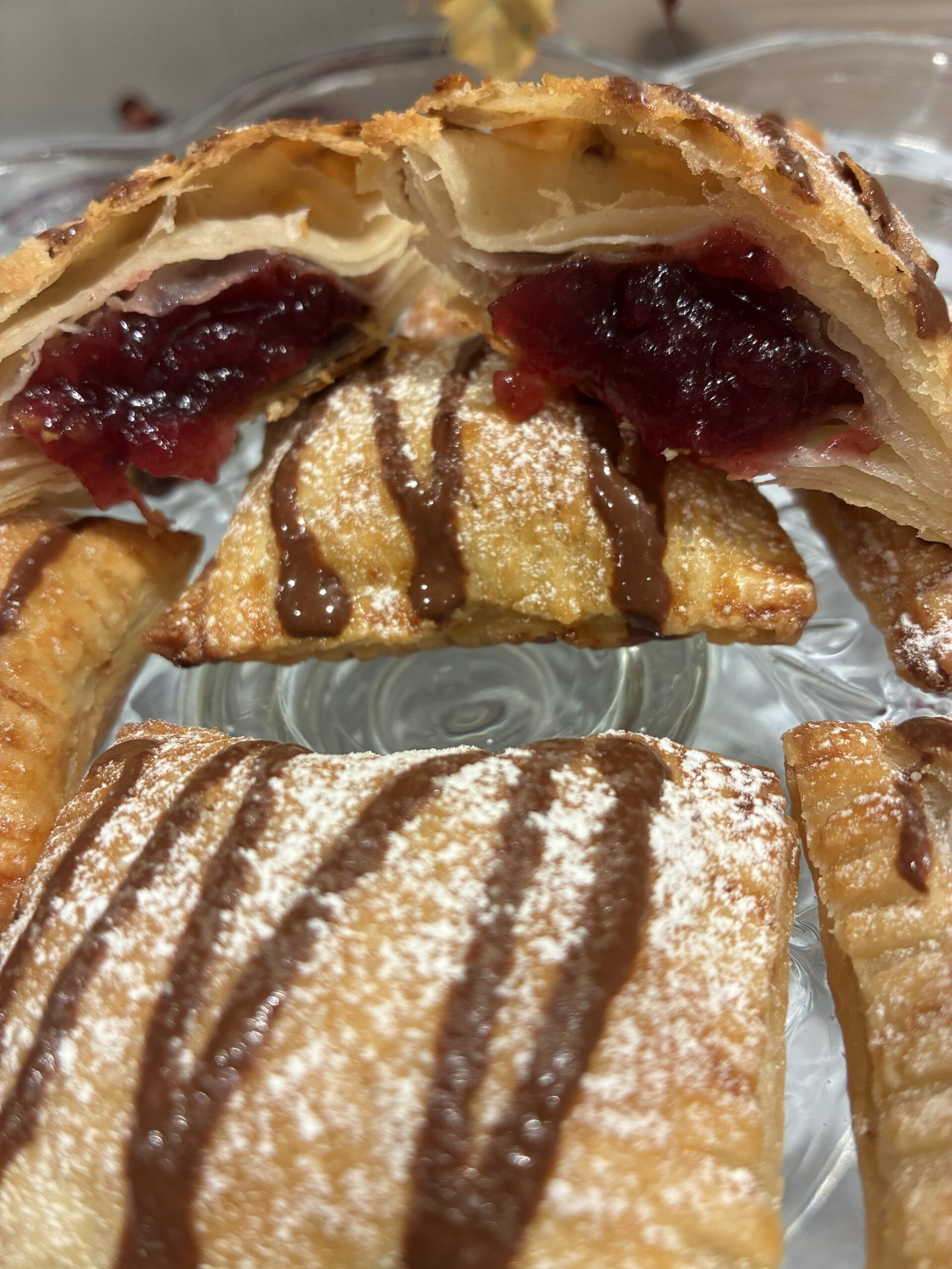Flaky Cranberry Chocolate Pockets