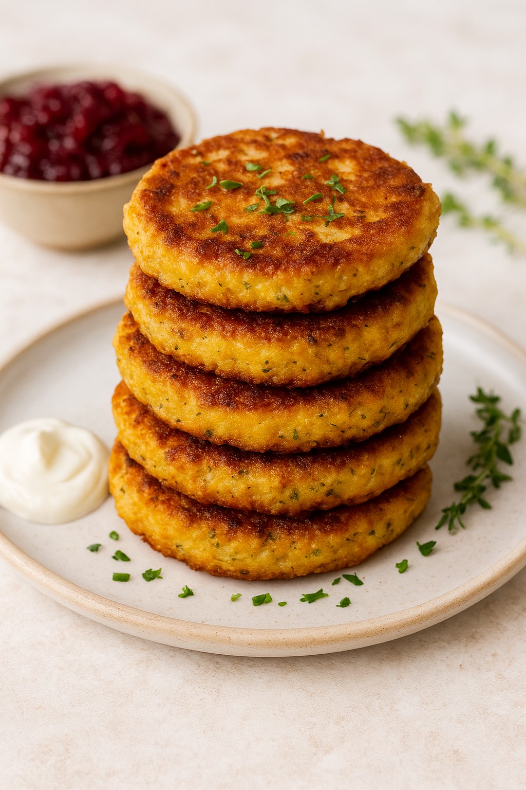 Pumpkin Garlic Potato Cakes
