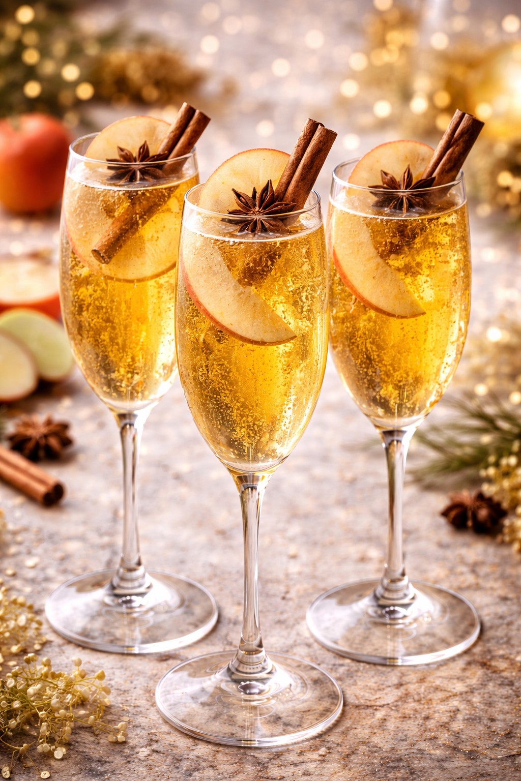 Apple Cider Champagne Cocktail