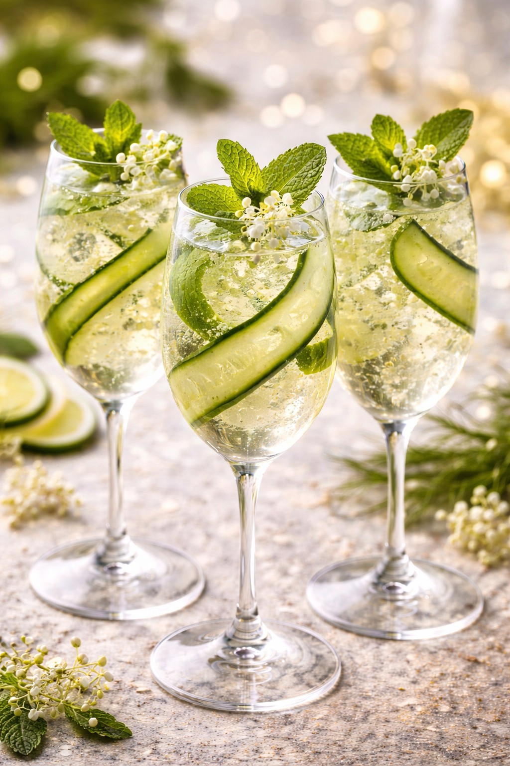 Cucumber Elderflower Spritz