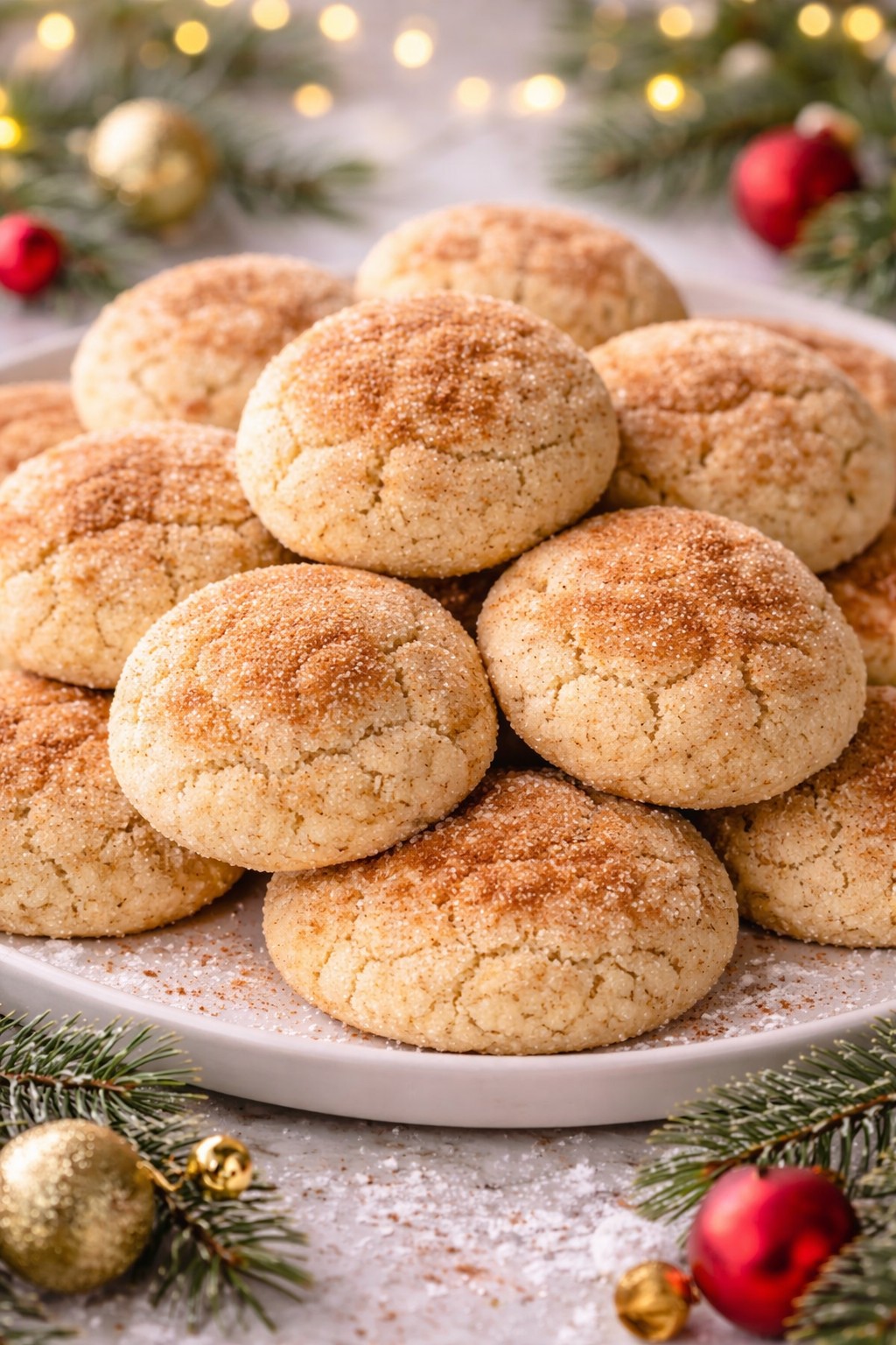 Eggnog Snickerdoodles
