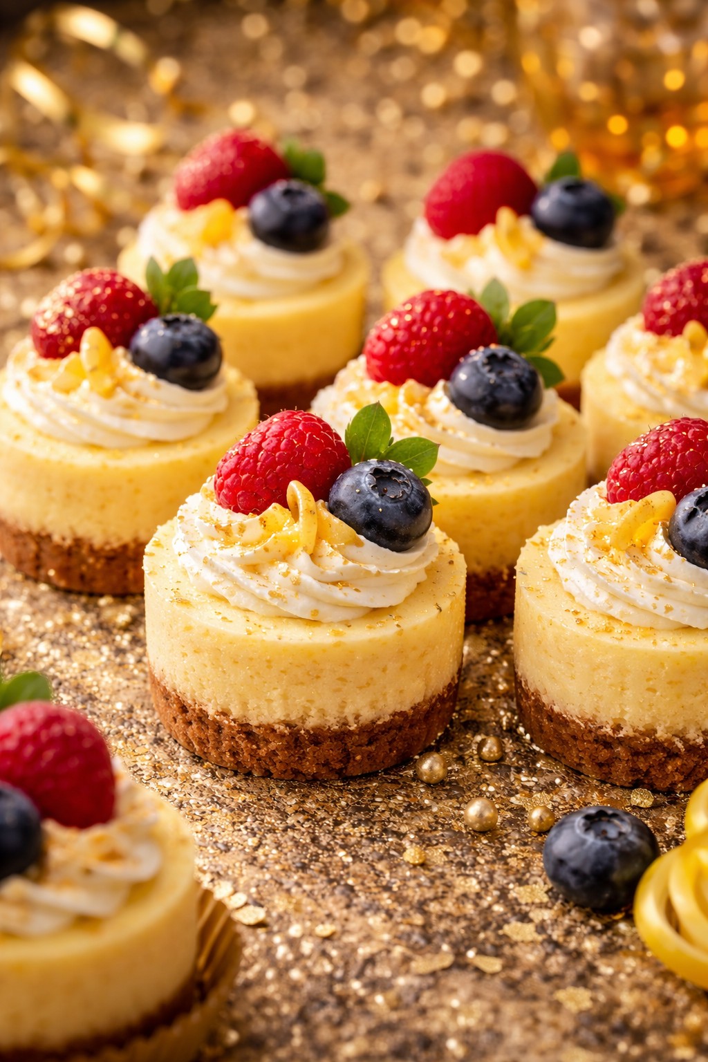 Mini Lemon Cheesecakes