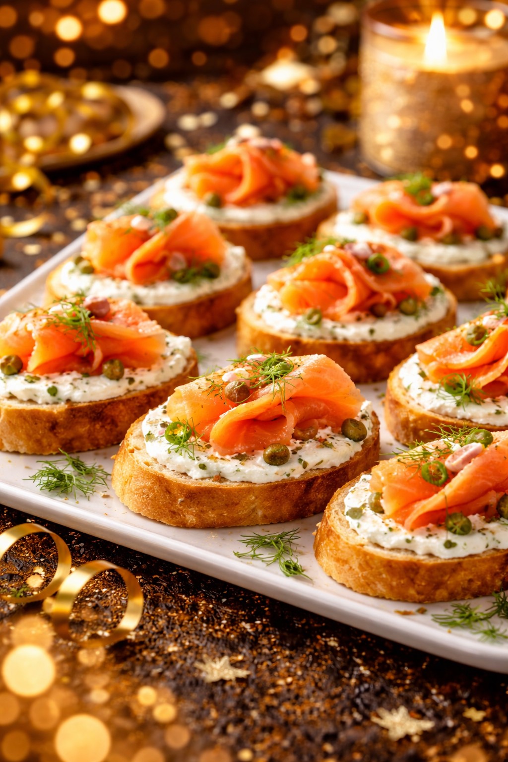 Smoked Salmon & Dill Crostini