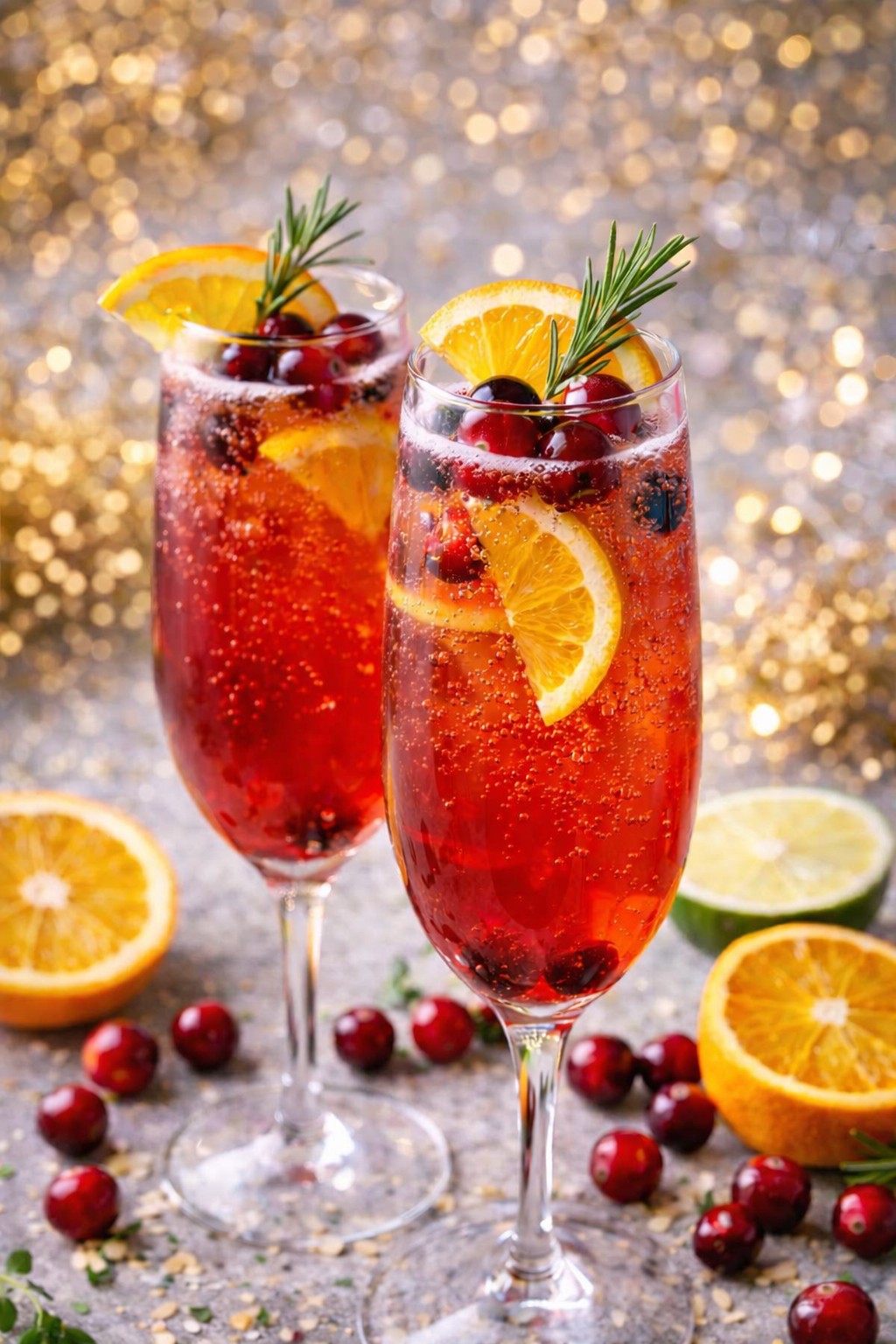 Non-Alcoholic Cranberry Citrus Fizz