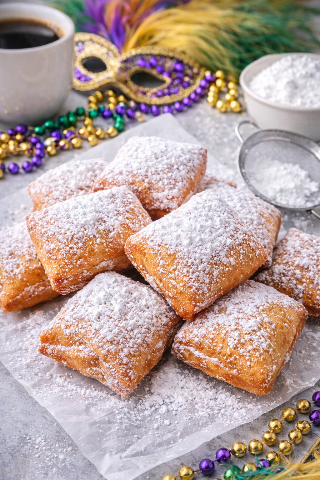 Beignets with Powdered Sugar